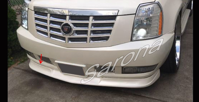 Custom Cadillac Escalade  SUV/SAV/Crossover Front Add-on Lip (2007 - 2014) - $299.00 (Part #CD-016-FA)
